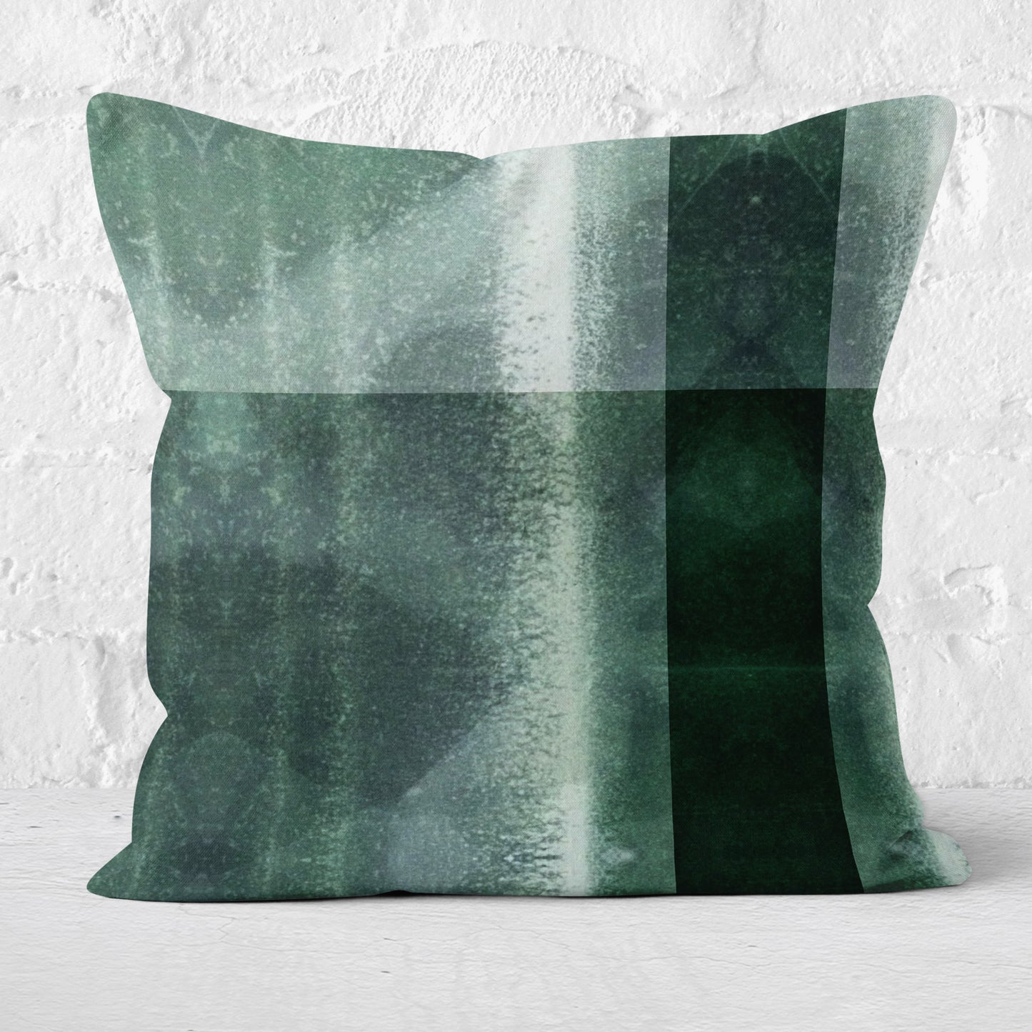 Shibori Tartan Throw Pillow