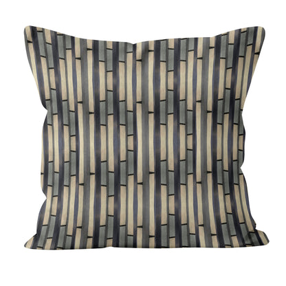 Abstract striped pillow on a white background