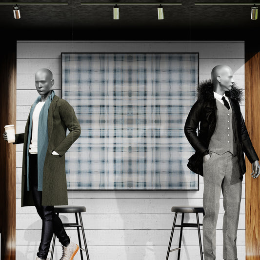 "Frosty Plaid" Giclee Print