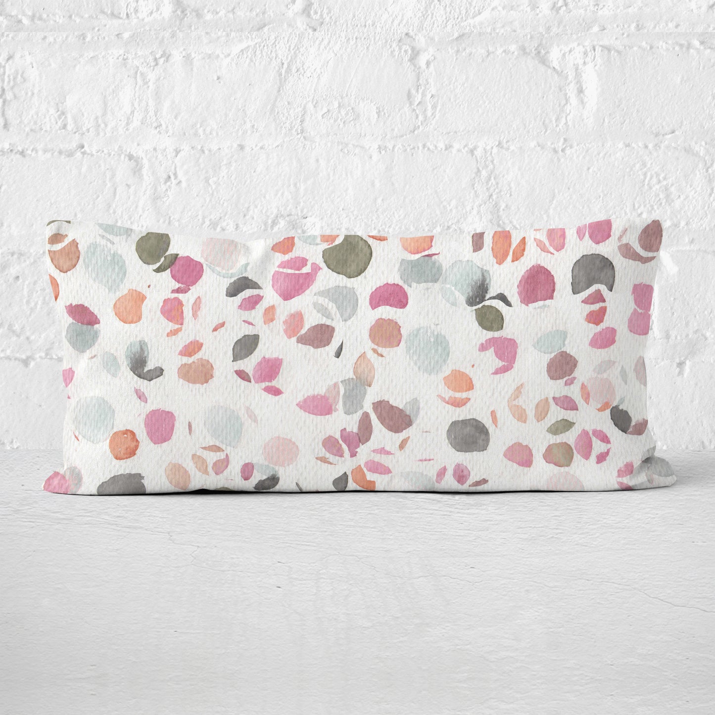 Petals in Pink 12x24 Lumbar Pillow Cover