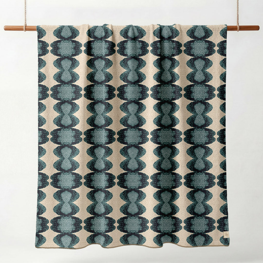 Baubles Egyptian Cotton Knit Throw Blanket